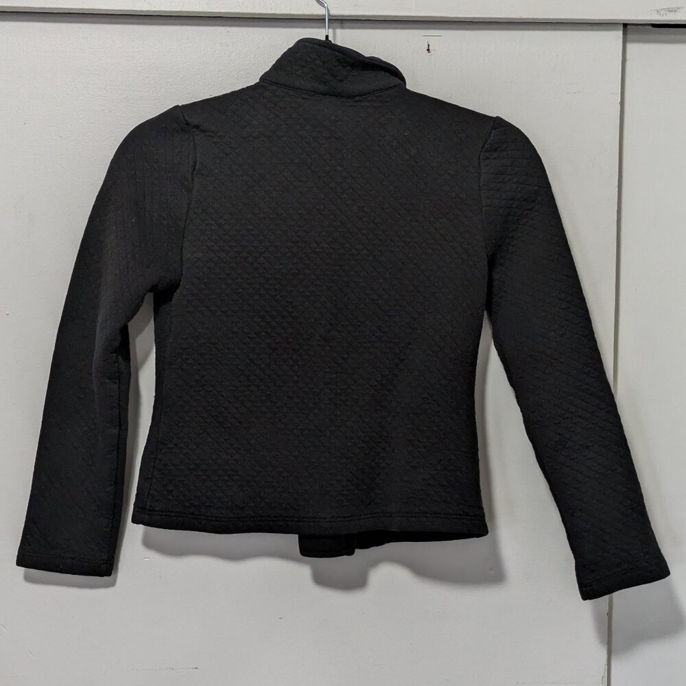 PIPER Girls Quilted Cross Zip Front Fleece XL (14/16) Biker Jacket - Picture 3 of 7